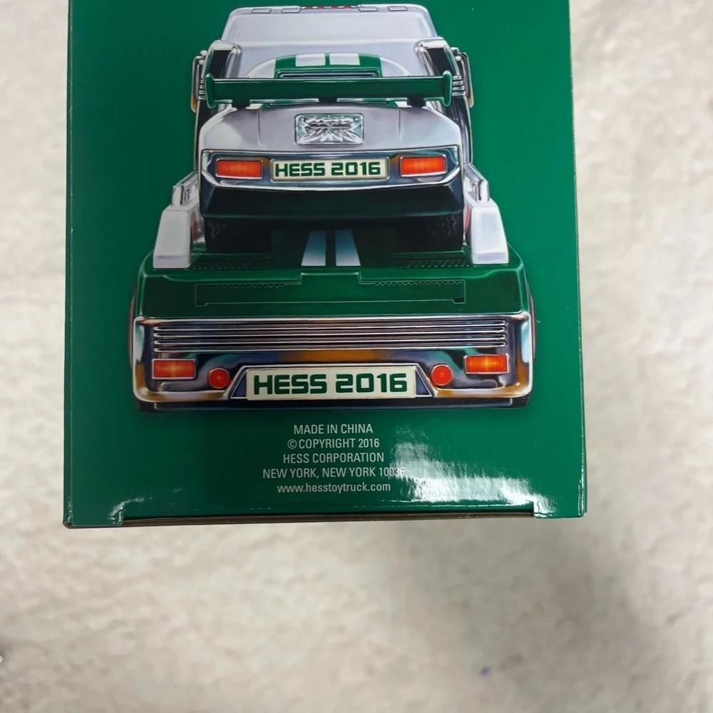 NEW !! Hess 2016 Toy Truck and Dragster. NEVER OPENED.